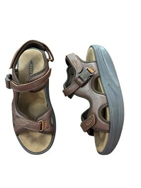 MBT Kisumu 3S Women's Brown Sandal Leather Comfort Walking Rocker 41/10-10.5